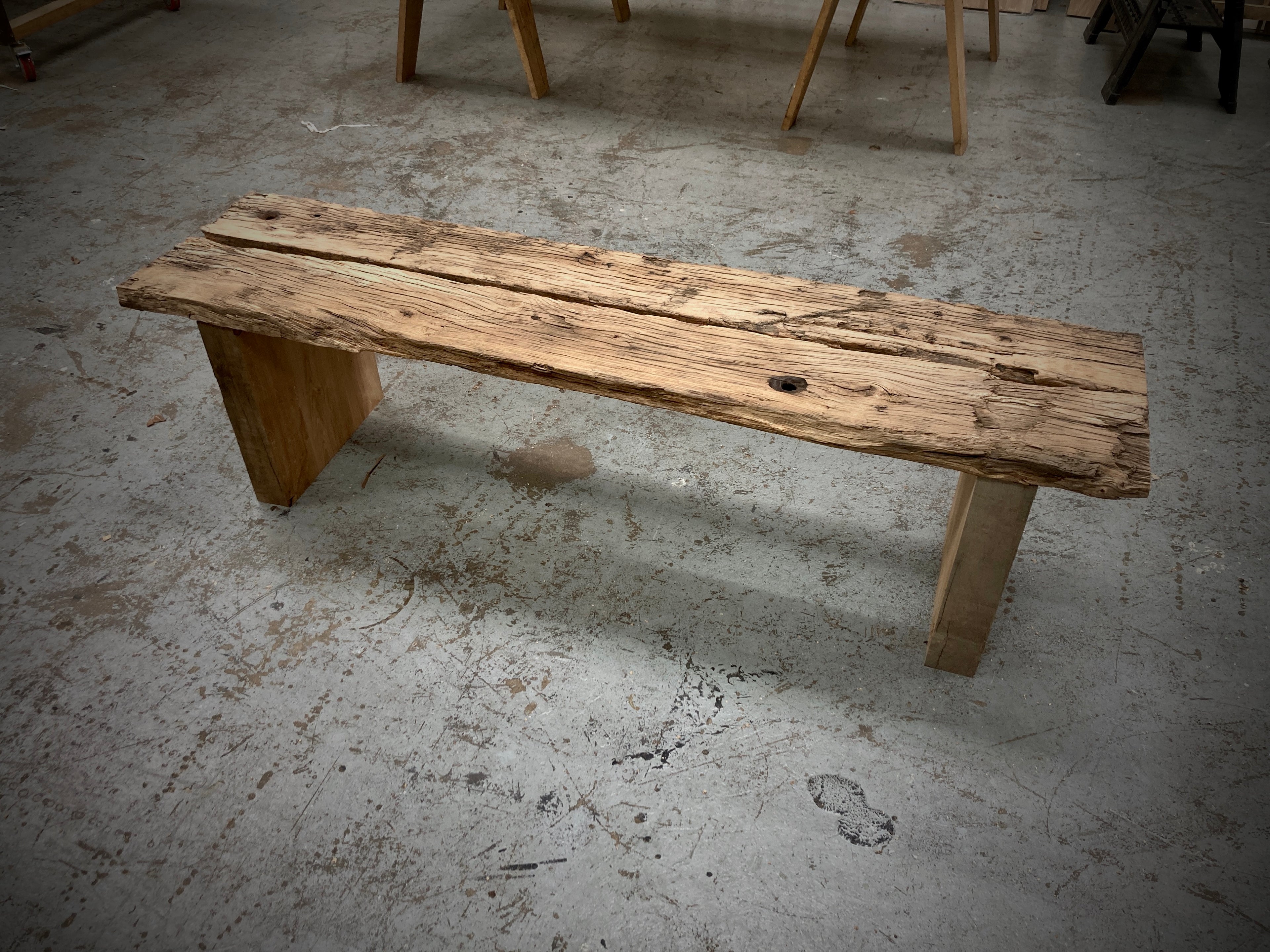 reclaimed oak table