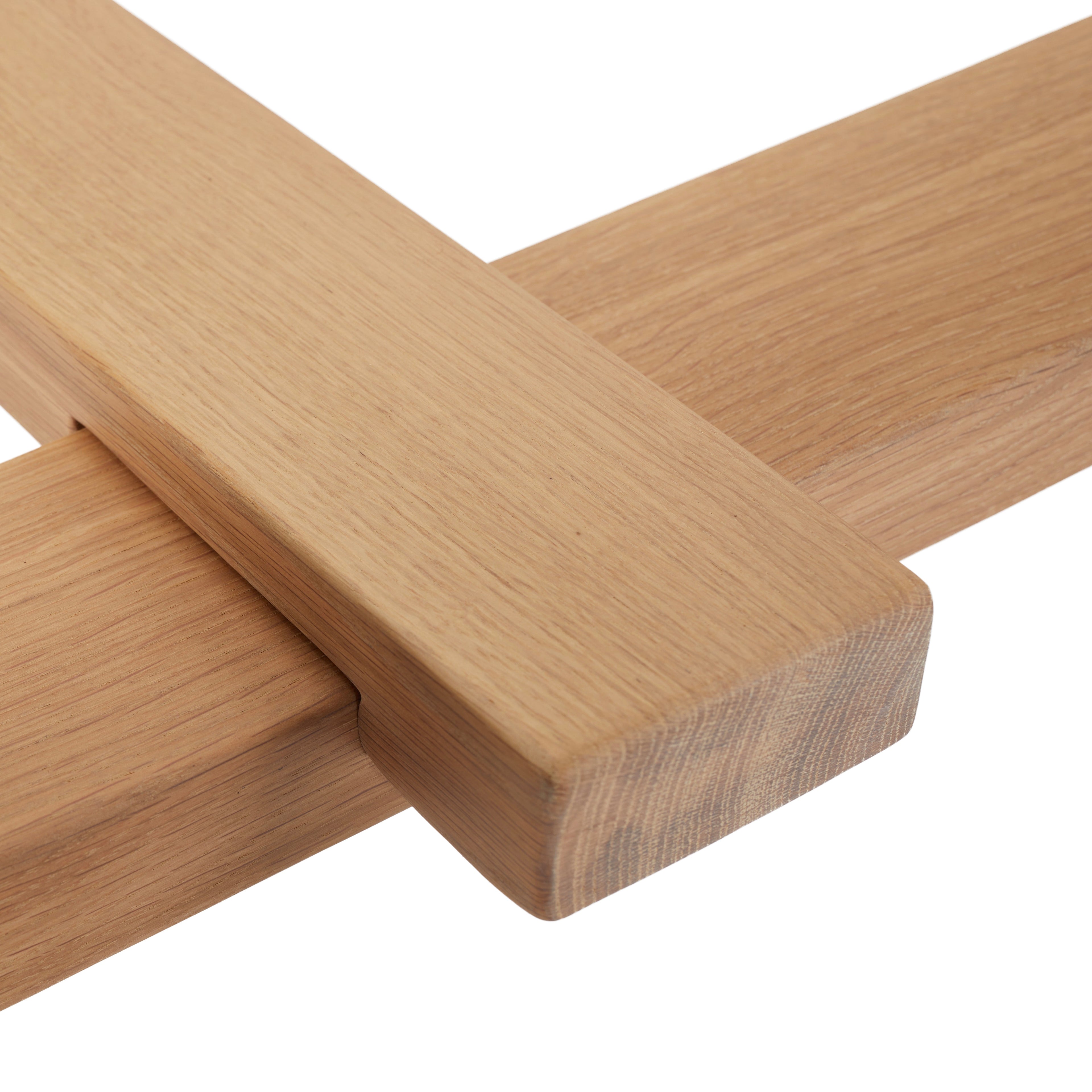 Natural Oak Trestle Base Dining Table