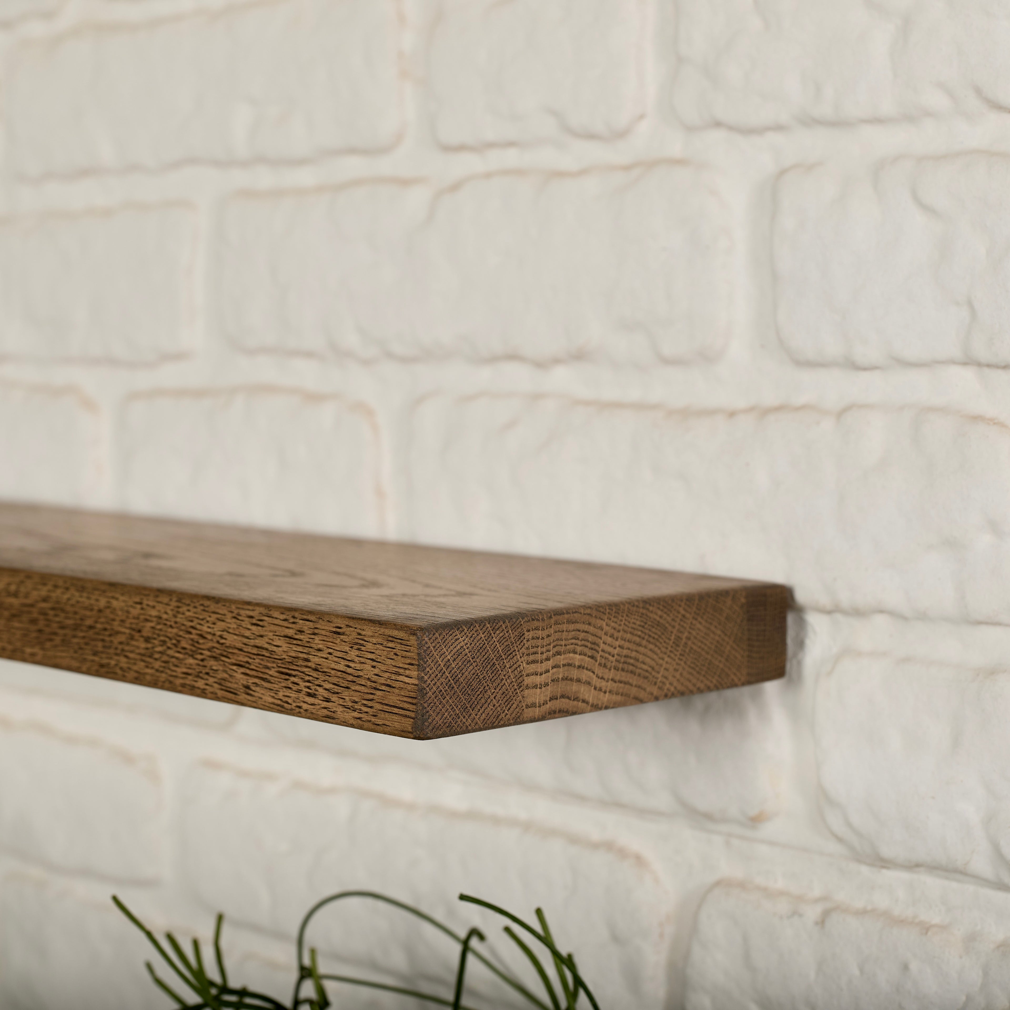 Oak Floating Shelf rustic colour
