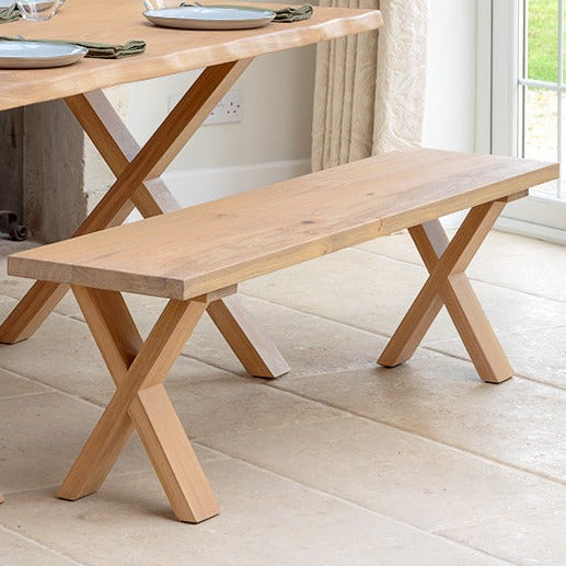 Oak Bench X