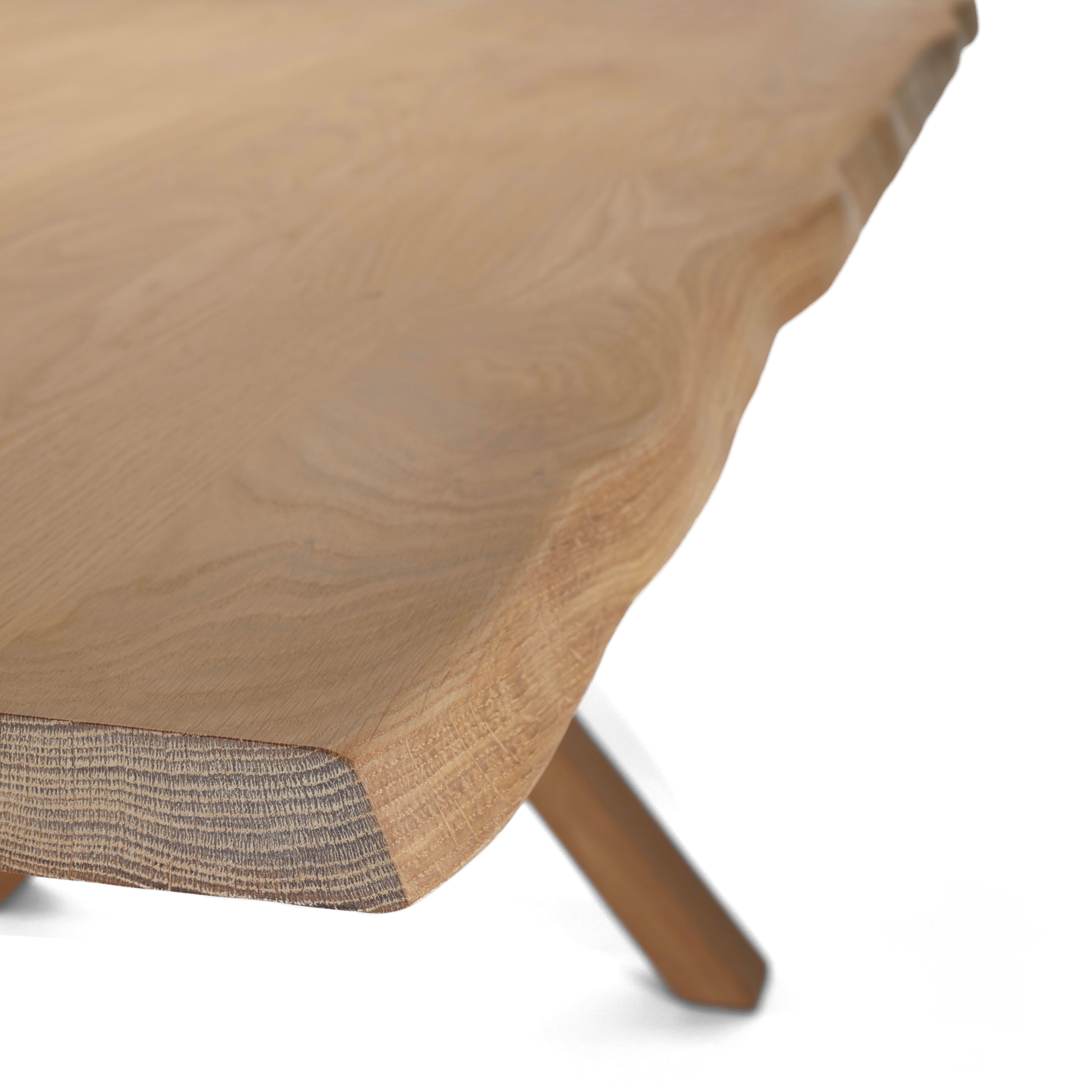 Natural Oak Cross Leg Dining Table