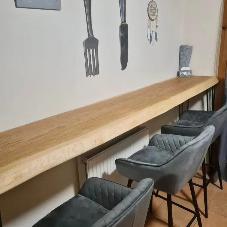 Oak Breakfast Bar Top kitchen diner