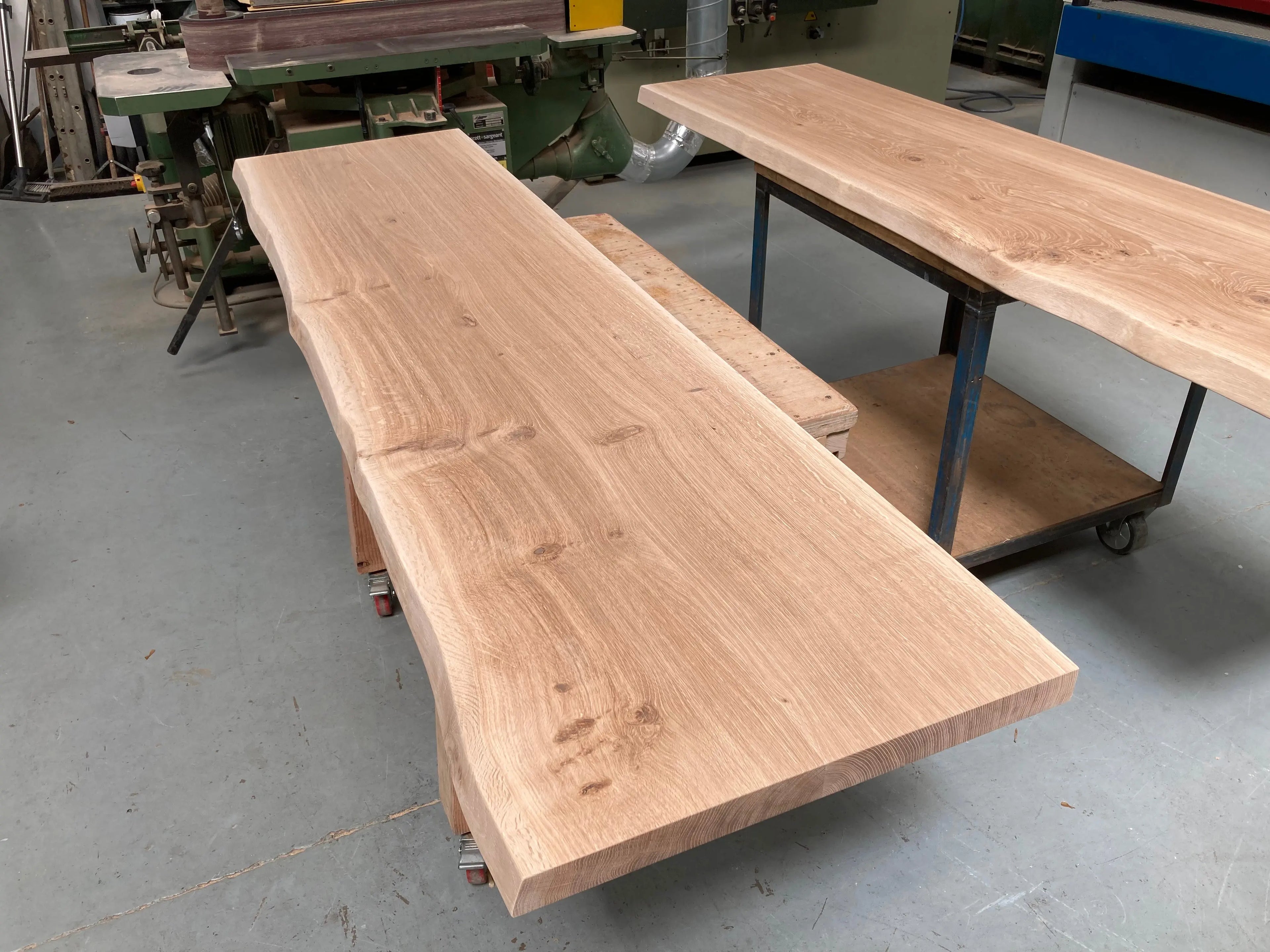 European Oak Live Edge Slabs | Fully Finished Oakguys
