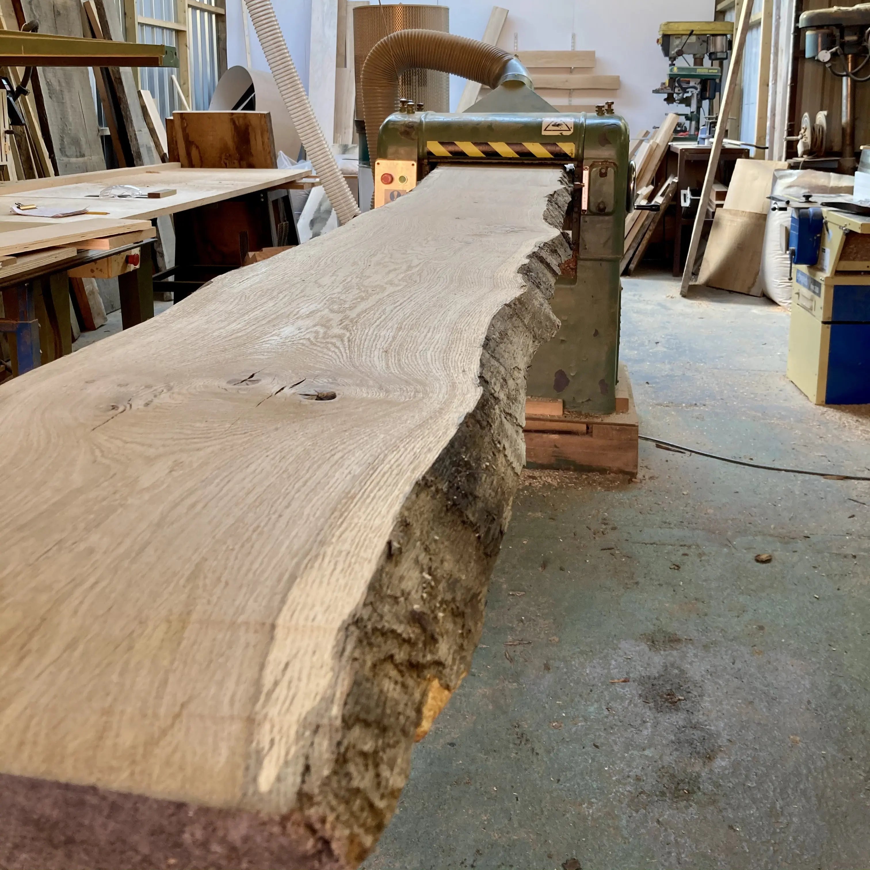 European Oak Live Edge Slabs | Planed & Sanded Oakguys