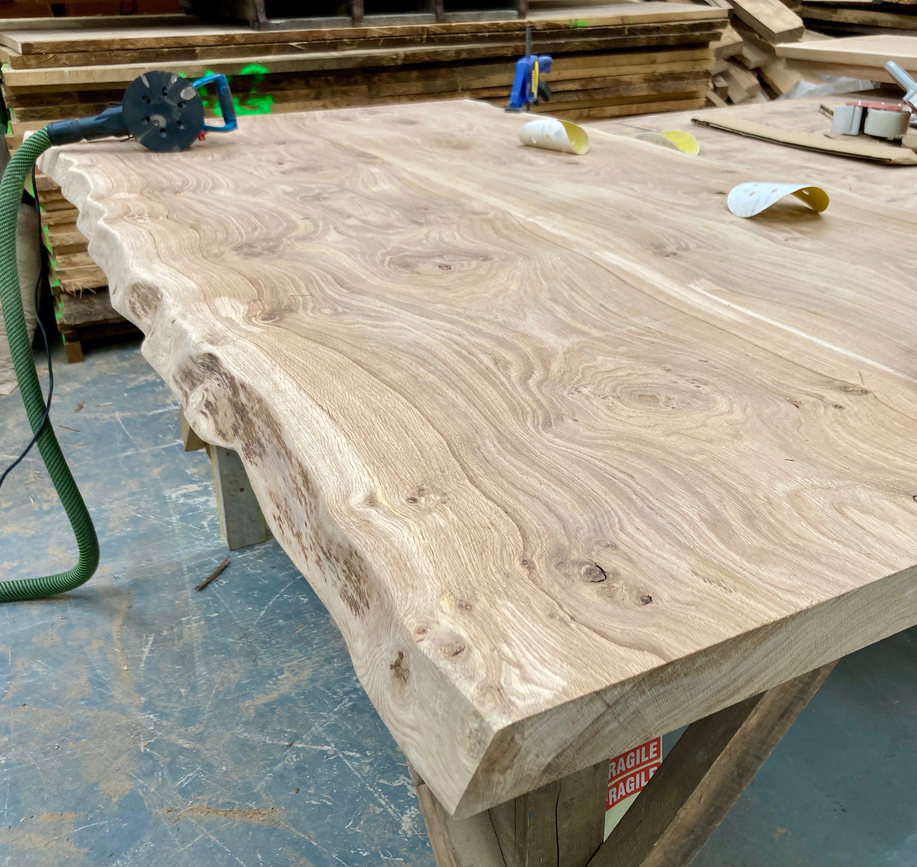 solid oak pippy slab live edge
