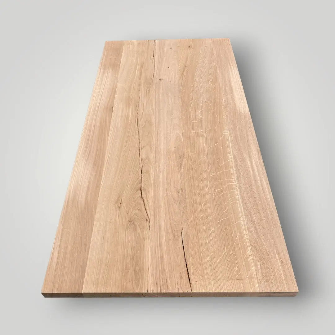 Rectangular table top on a gray background