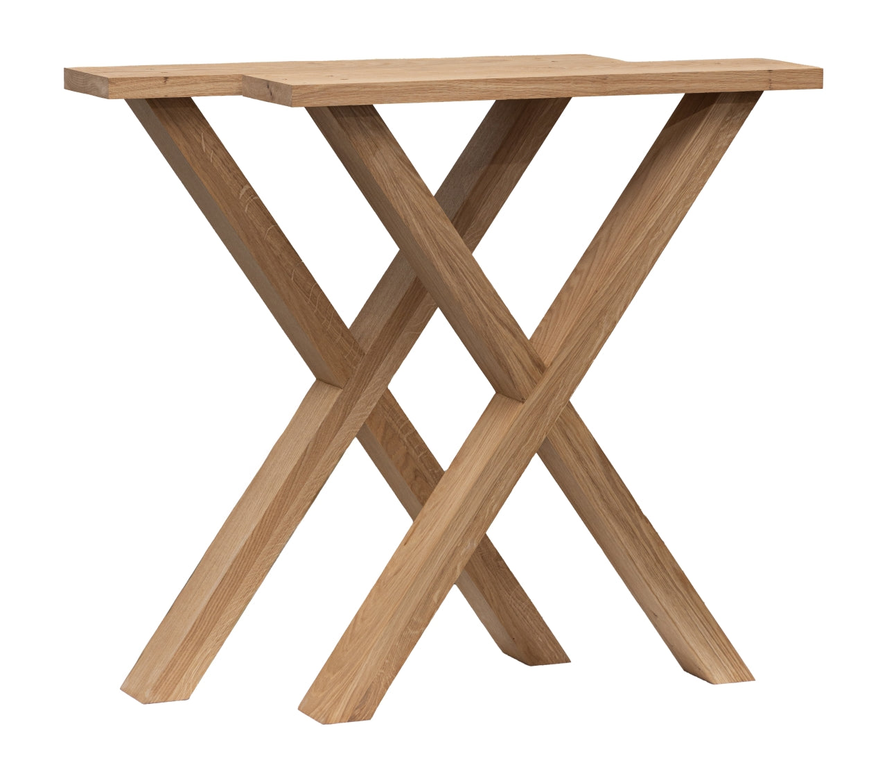Oak guys wooden X legs