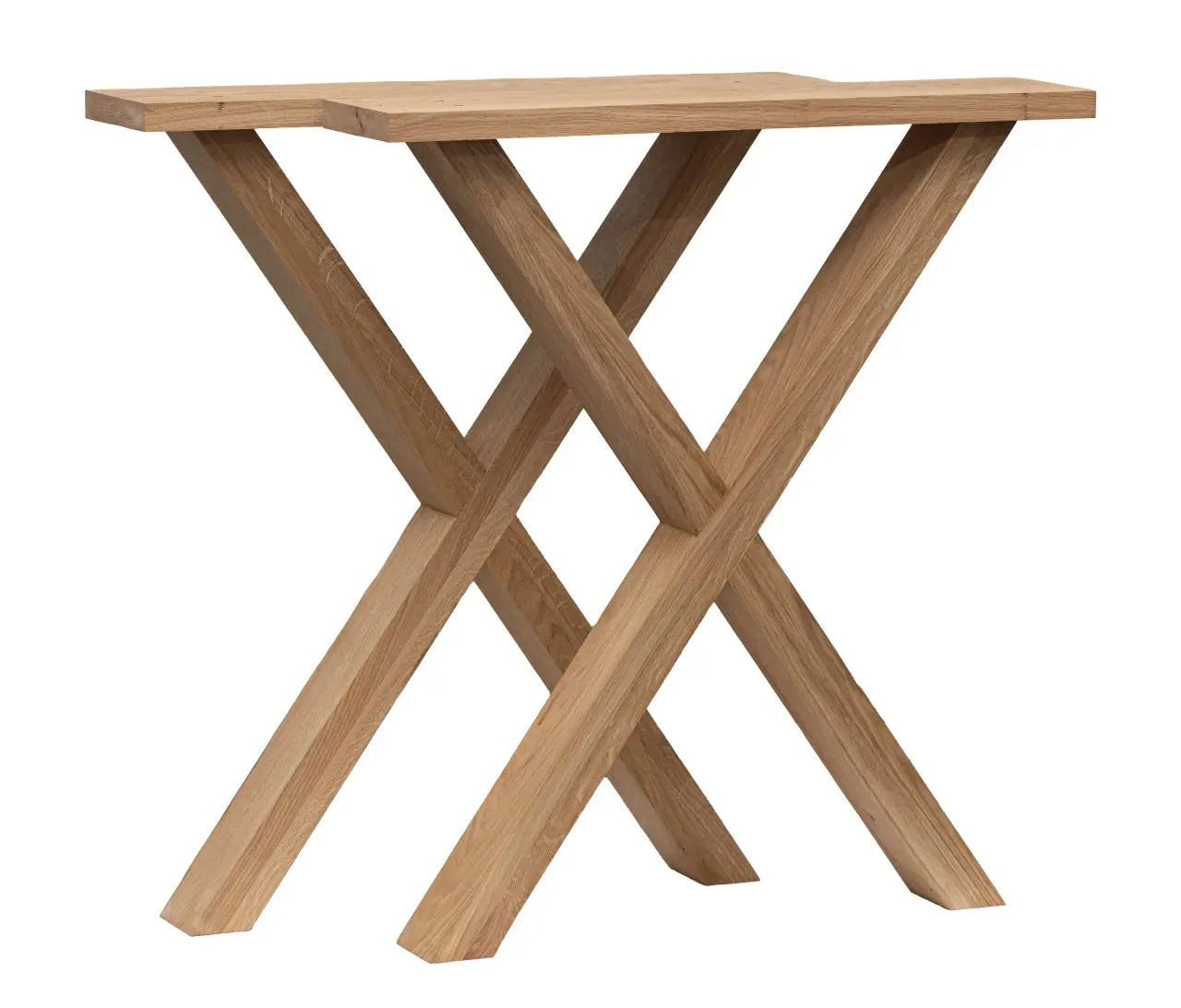 Oak guys wooden X legs
