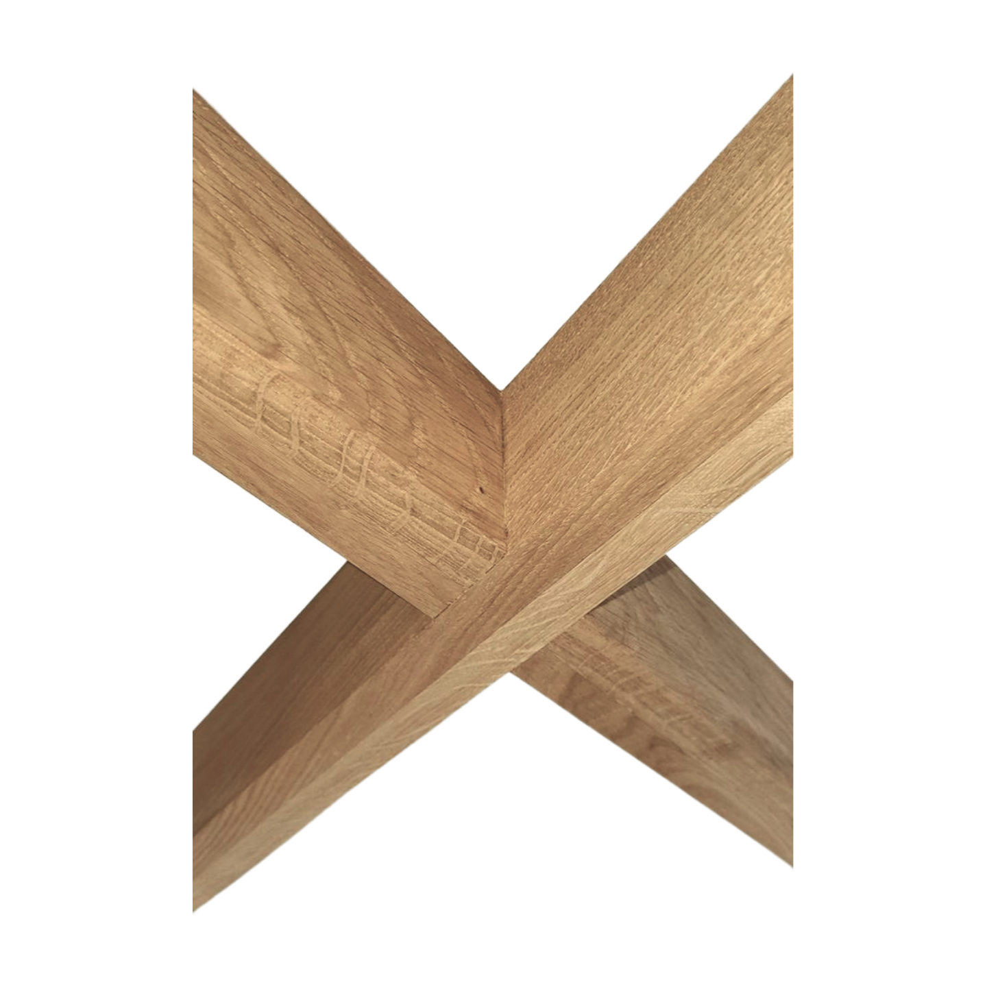 Oak guys wood X legs centre