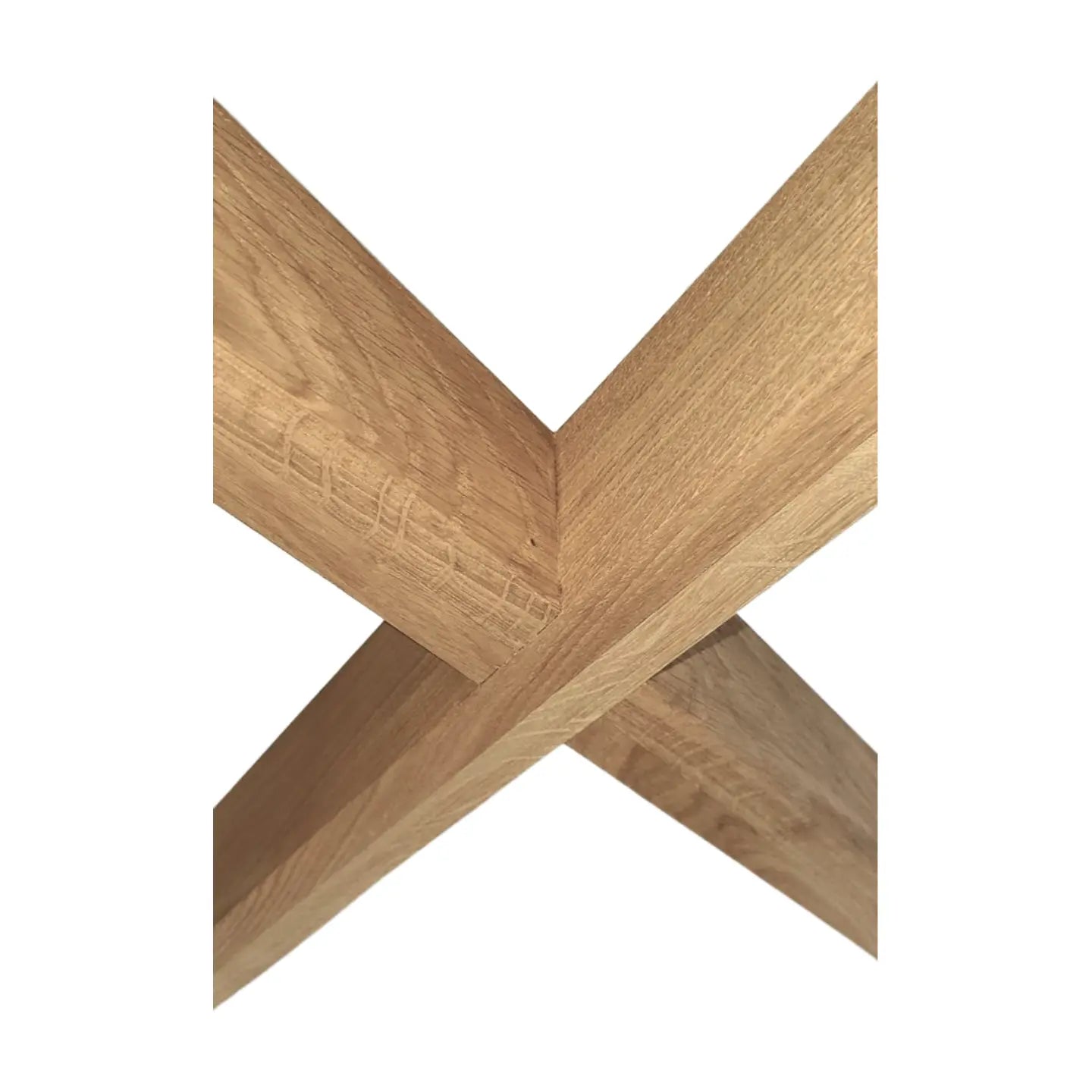 Oak guys wood X legs centre
