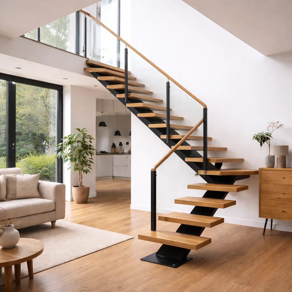 Floating Oak Stair Treads – Made to Measure Oakguys