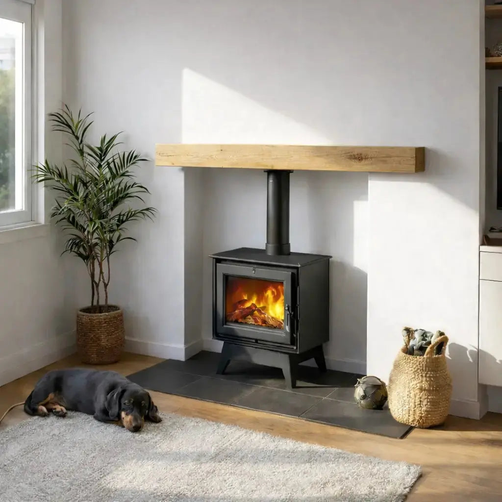 oak fireplace beams and mantles