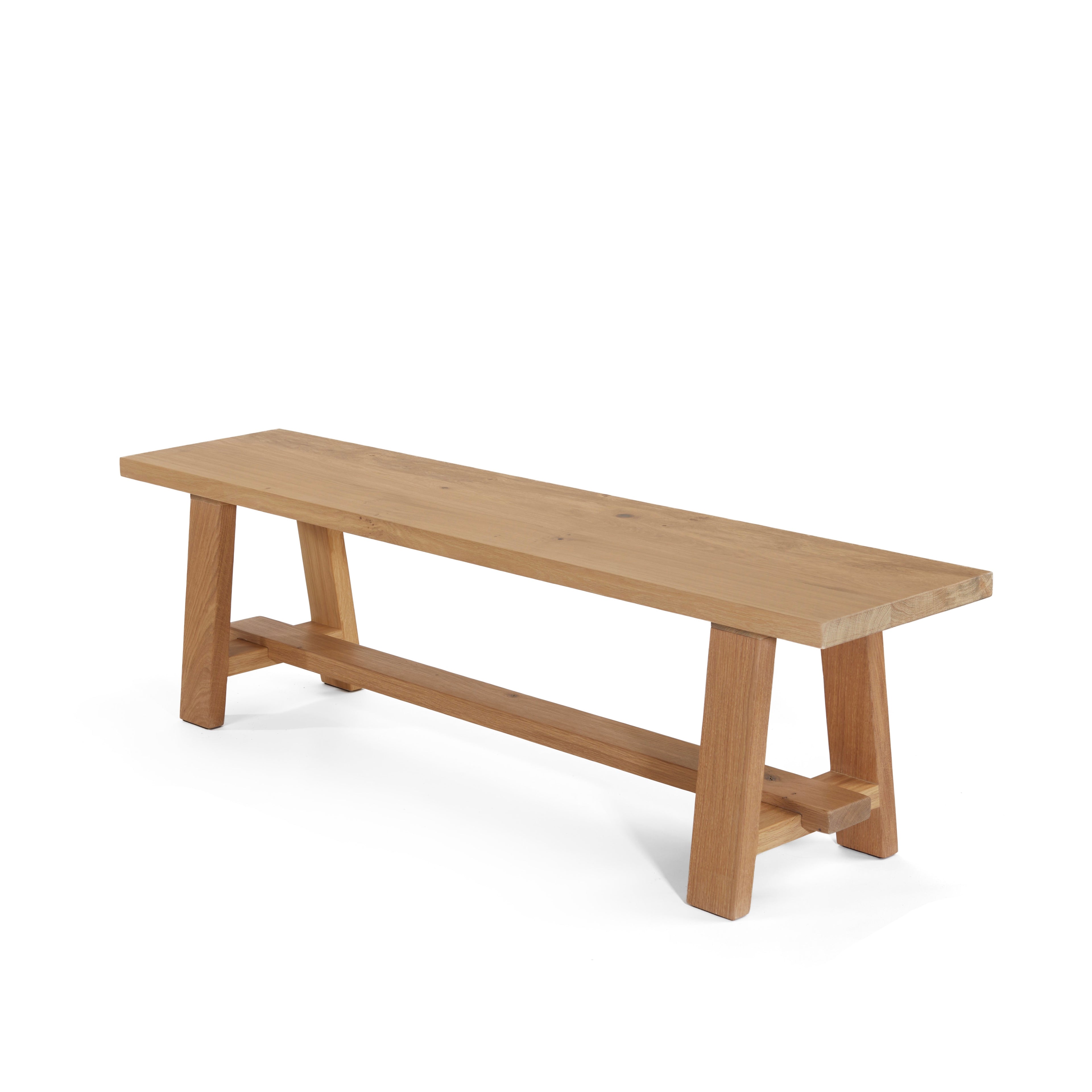 Oak Trestle Bench