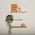 Oak Floating Shelves - Oak guys - vase