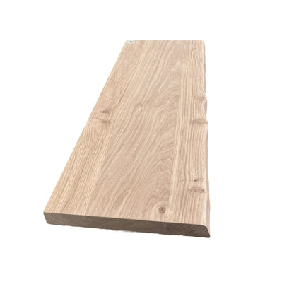 Waney Edge Solid Oak Board - Custom Cut to Size - 50mm Oak Guys