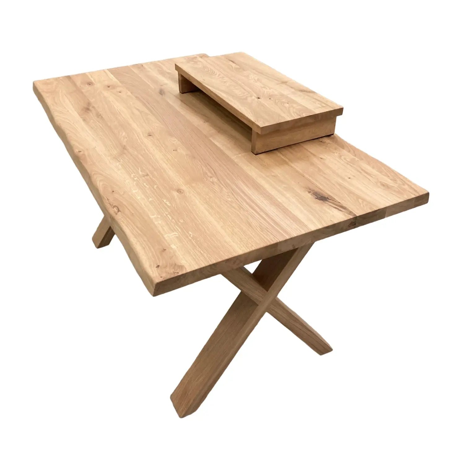 VidaXL Solid Oak Desk Top - 160x50x2.5cm, Dark Brown, Versatile Worktop For Office Or Home