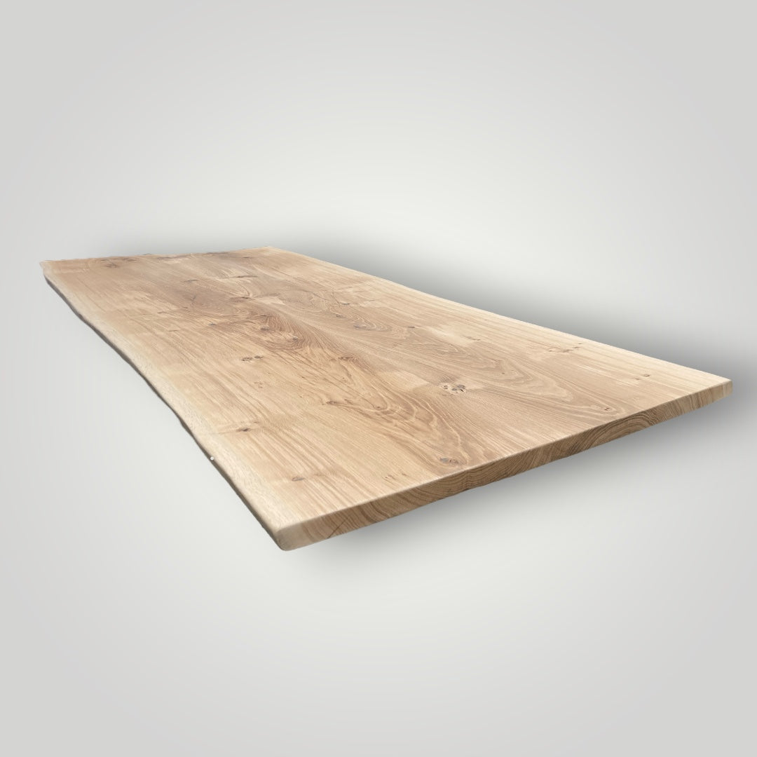 Wooden surface on a gray background