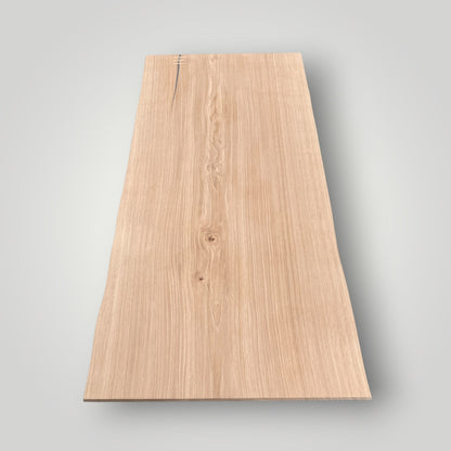 Rectangular wooden board on a gray background