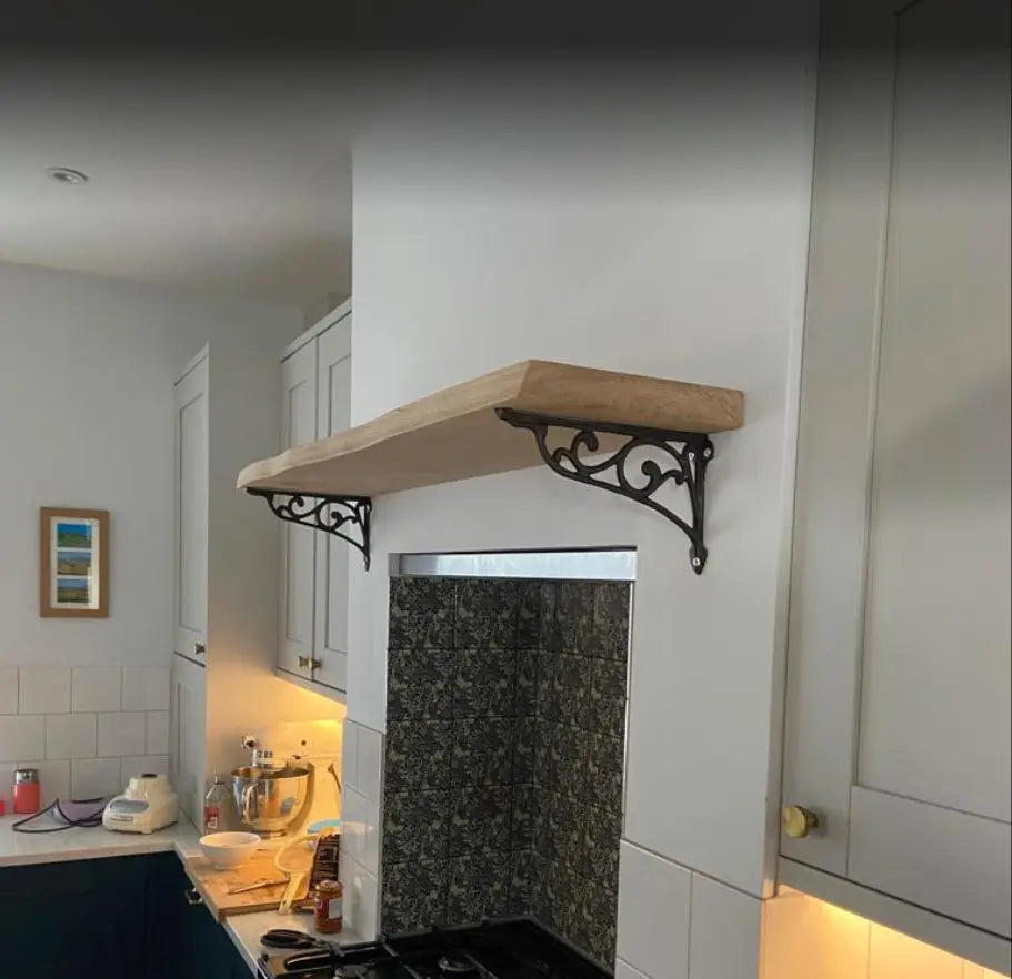 Waney Oak boards 30mm Shelf
