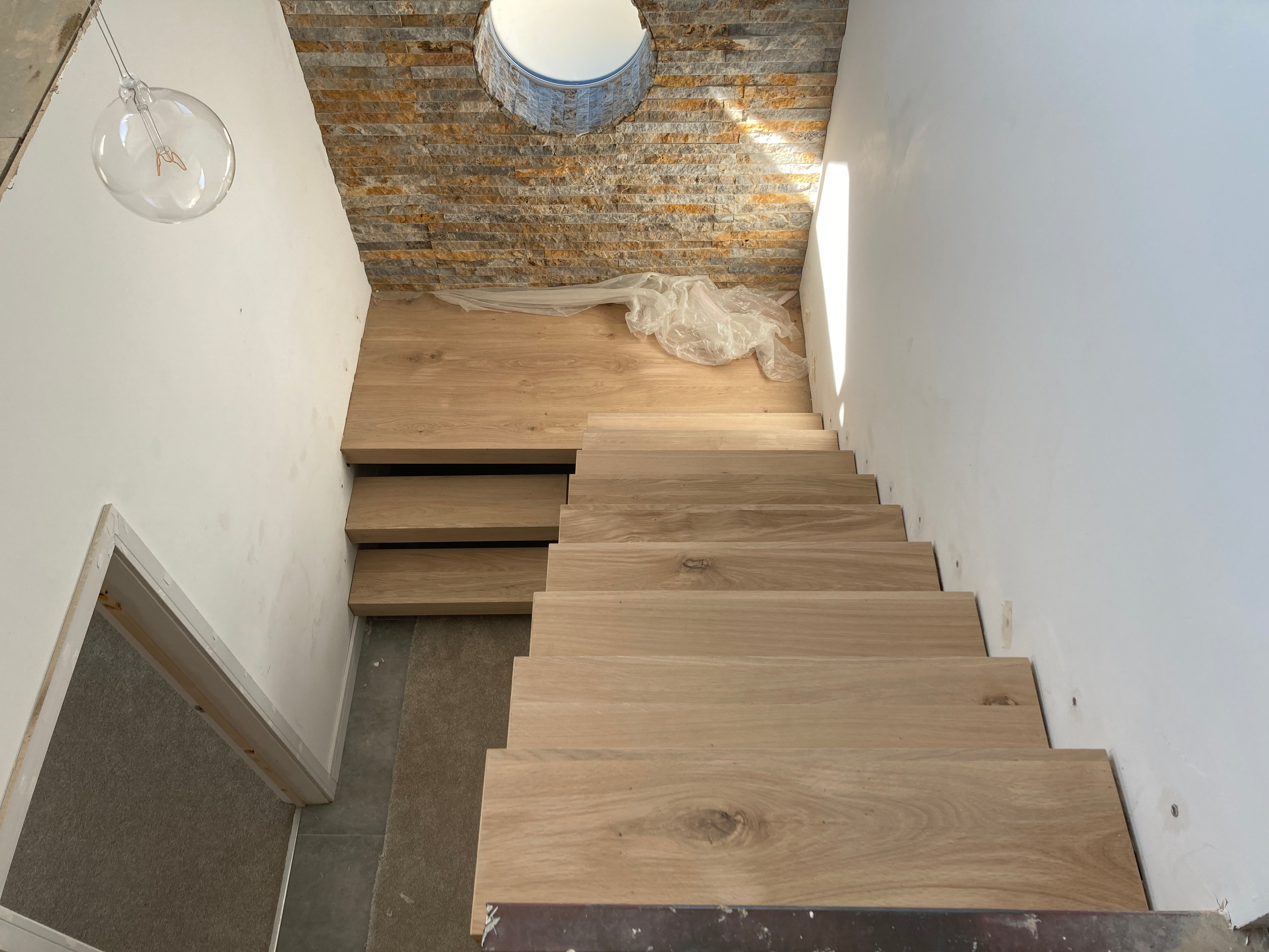 Oak Floating Stairs